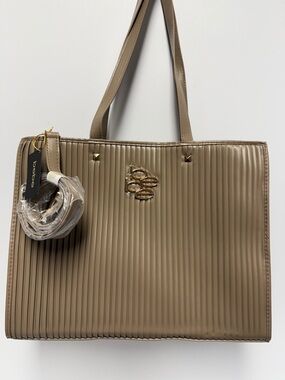 BEBE Nadine Tote in Taupe color. New with tags.